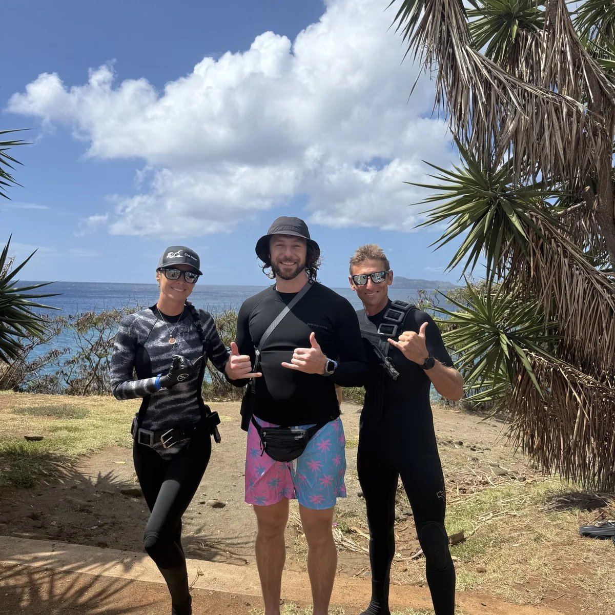 Freedive crew in Hawaiʻi